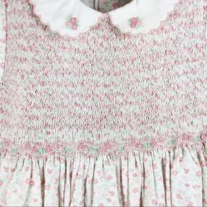 Friedknit Creations Dresses - Carriage Boutiques Girl’s Floral Smocked Dress Friedknit Creations Dresses - Carriage Boutiques Girl’s Floral Smocked Dress